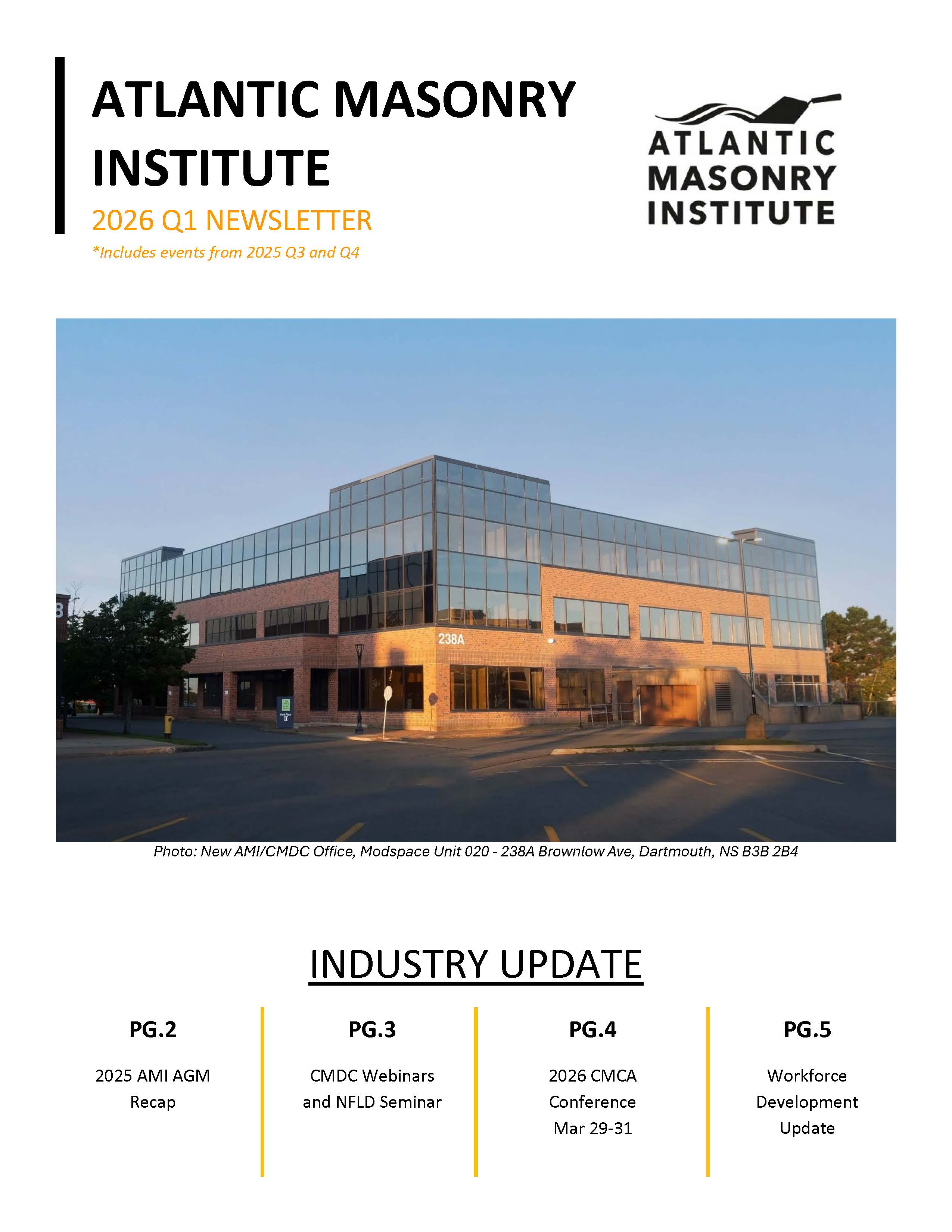 Cover of January 2026 Newsletter